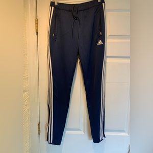 Navy blue Adidas ClimaCool track pants joggers